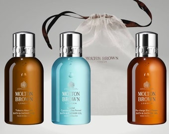 Molton Brown Men's Bath & Shower Gel Gift Set and Gift Bag (300ml)