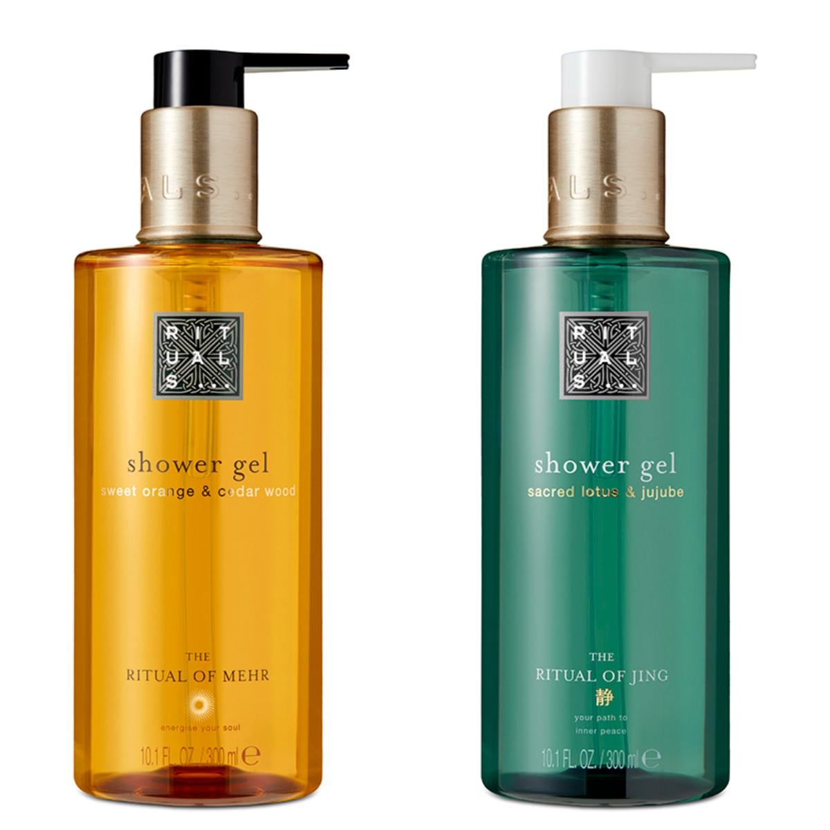 Rituals of Mehr & Jing Shower Gel / Body Wash Set (2 x 300ml Bottles) 600ml in Total