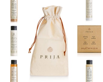 Prija Essential Travel & Gift Set 5 x 100ml Bottles, Soap and Gift Bag