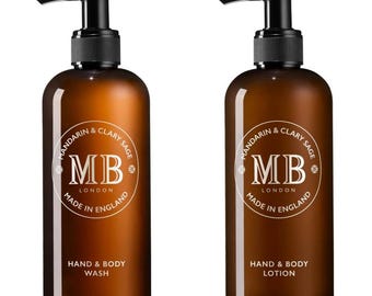 Molton Brown 1971 Mandarin and Clary Sage Hand / Body Wash and Body Lotion 2 x 300ml