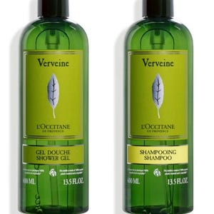 L&#39;occitane Verbena / Verveine Shower Gel & Shampoo (2 x 400ml Bottles) - 800ml