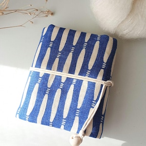 linen interchangeable knitting needle case /needles stay in place/16slots/interchangeable knitting needles organizer gift for knitter