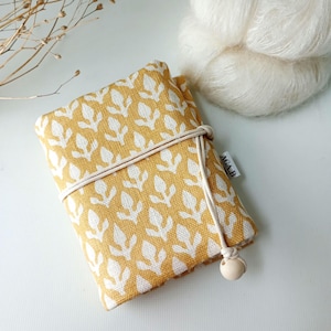 Linen interchangeable knitting needle case /needles stay in place/16slots/ interchangeable knitting needles organizer gift for knitter