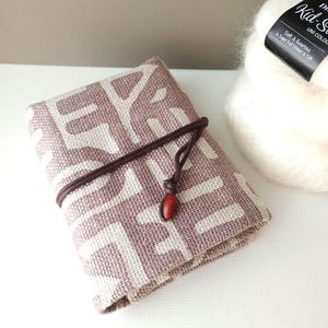 Linen interchangeable knitting needles case /needle stay in place/interchangeable knitting needle organiser 16slots gift for knitter