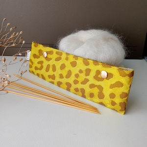 dpn holder case double pointed needle organiser dpn cosy case birthday Christmas gift for knitter crochet hook holder