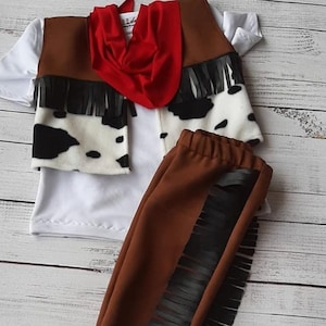 Adorable Cowboy Costume for Kids, Western Theme Costume for Role Play Baby, Toddler Cowboy Outfit, Halloween Costume, Wild West Suit