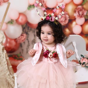 Pink Easter Bunny Baby Dress, Bunny Birthday Party Outfit, Toddler Birthday Outfit, Baby Bunny Easter Outfit, Baby 1st Birthday Dress