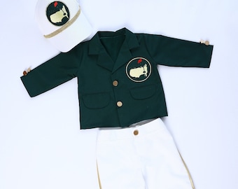 Caddy Uniform Custom, Kids Golf Uniform, 1e verjaardag Golf Suit Set, Halloween Baby Uniform, Jongens Golf Caddy Outfit, Golf Jumpsuit