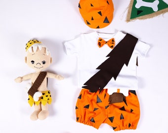 Pebbles Flintstone Costume, Bam Bam Flintstone Outfit, Pebbles Birthday,Pebbles Birthday Outfit,Pebbles Photoshoot Dress