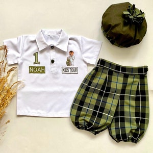 Personalized Boy Golf Costume, Boy Halloween Costume, Caddy Outfit for Boys, Baby Golf 1st Birthday Uniform, Toddler Golf Uniform