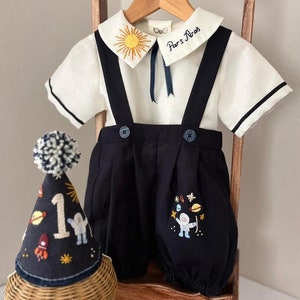 Personalized Astronaut Kids Costume, 1st Birthday Outfit, Space Theme Birthday Party Suit, Toddler Party Outfit, Photoshoot Outfit, Gift