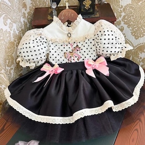 Pink Girl Birthday Dress, Lace Flower Girl Dress, Toddler Vintage Style Dress, Girl Elegant Outfit, Vintage Baby Outfit, Photoshoot Outfit