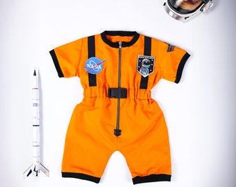 Personalized Astronaut Costume for Space Kids*Space Baby Jumpsuit* Toddler Star and Space Theme Outfit for Boys