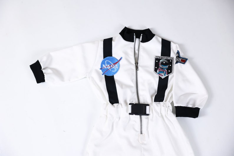 Astronaut kostuum voor kinderen fotografie rekwisieten, ruimte baby jumpsuit peuter ruimte thema verjaardagsfeestje pak astronaut thema outfit afbeelding 8