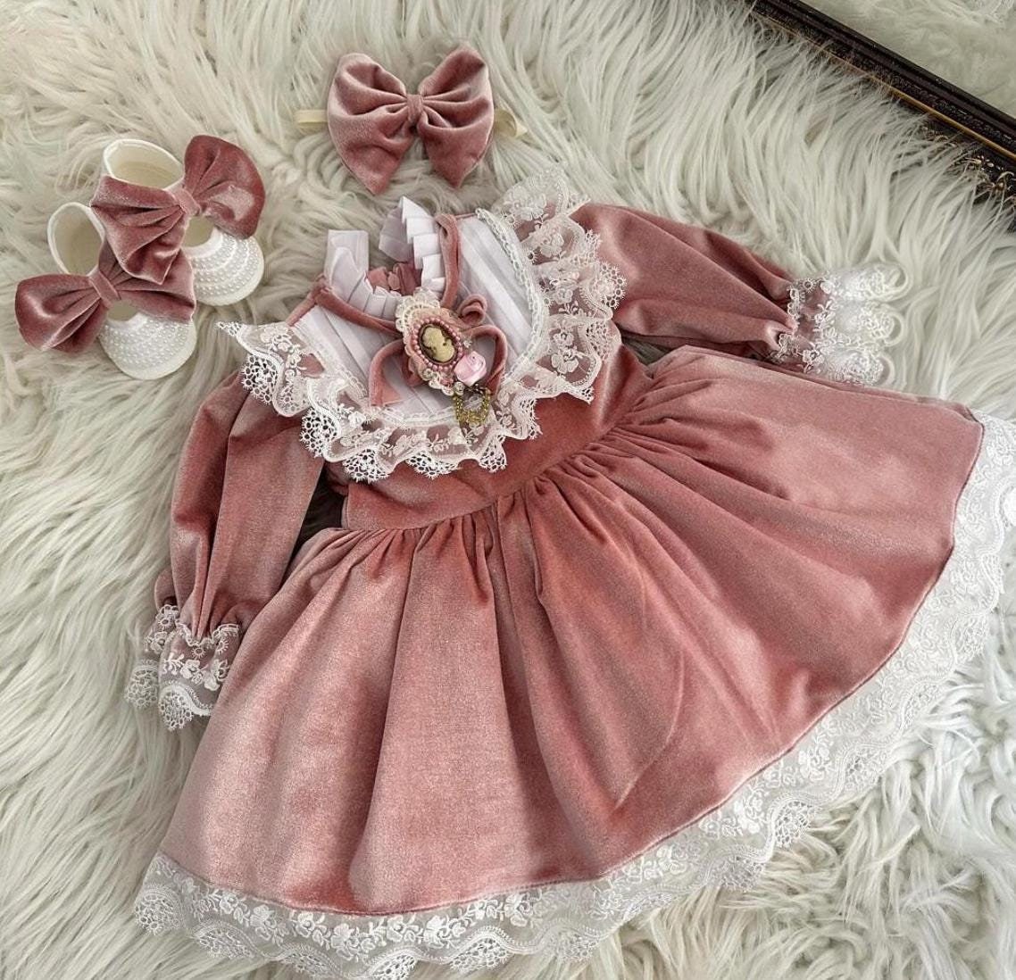 white christmas dresses Christmas Santa Reindeer Smocked Green Check Dress Set