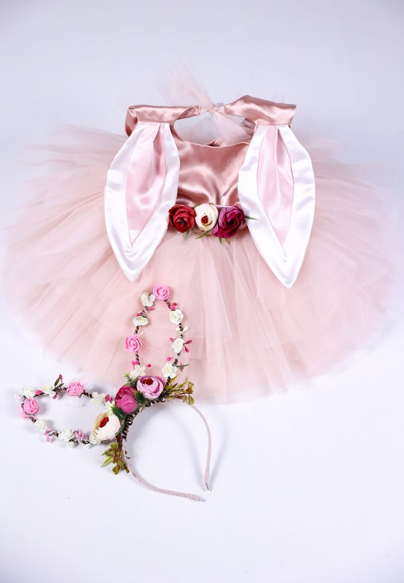 Girls Easter Pink Dress, Baby Girl Easter Outfit Tulle  Dress Pink Baby Girl Kids Easter Outfit, Princess Style Kids Birthday