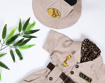 Personalized Safari Costume: Organic Cotton Toddler Outfit