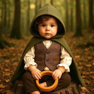 Handmade Toddler Medieval Costume: Cosplay Outfit, Ring Bearer