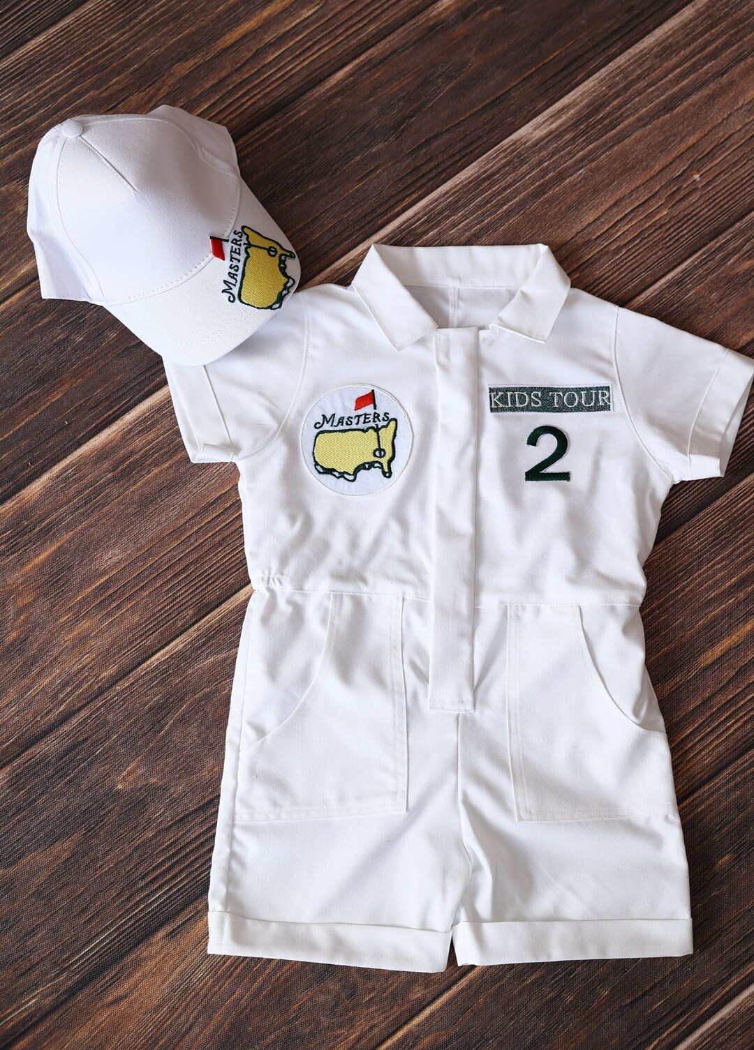 Personalized Kids Golf Uniform, Toddler Golf Jumpsuit, Baby Golf 1st