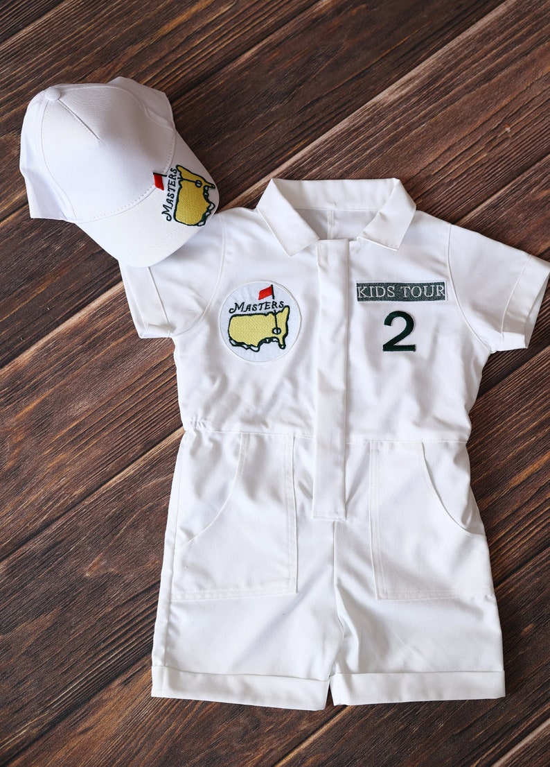 Personalized Kids Golf Uniform, Toddler Golf Jumpsuit, Baby Golf 1st
