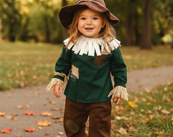 Toddler Scarecrow Costume: Rustic Farm Halloween Outfit (0-6 Years)