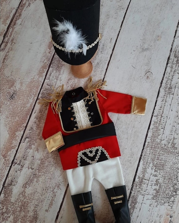 Adorable Tin Soldier Suit, English Soldier Costume, Photoshoot Toddler Outfit, Photography Props, 1st Birthday Gift
