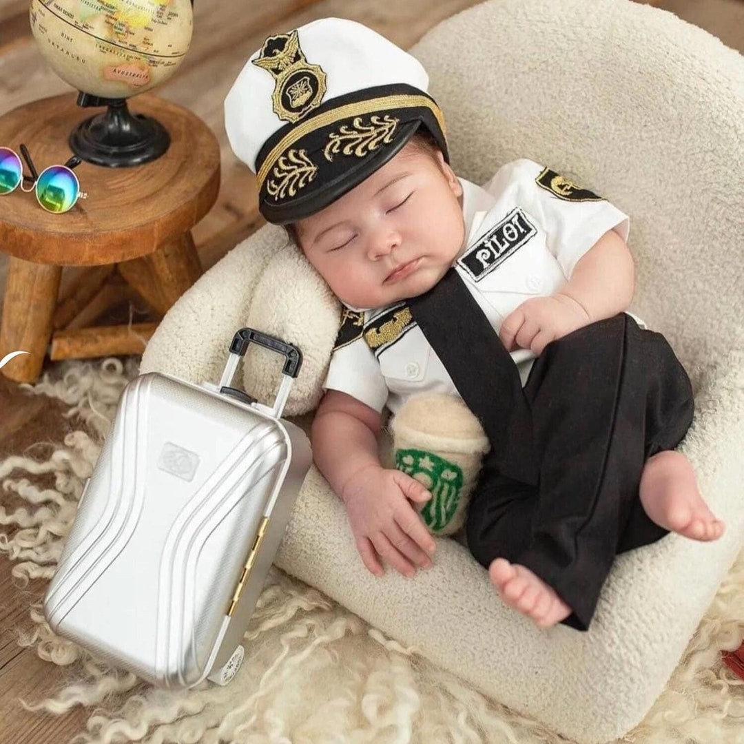 Personalized Airforce Baby Costume, Kids Halloween Pilot Costume, Captain  Pilot Outfit, Newborn Outfit, Photography Props, Aviation Gifts