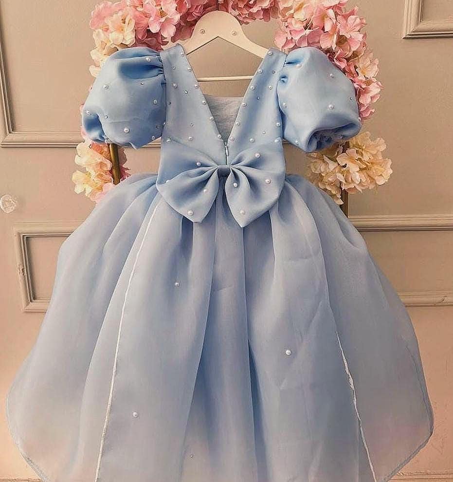 Light Blue Junior Bridesmaid Dress - Etsy