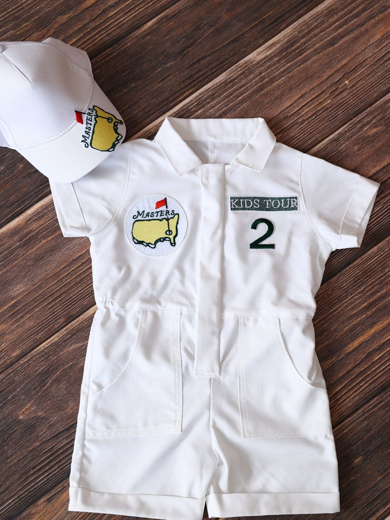 Personalized Kids Golf Uniform, Toddler Golf Jumpsuit, Baby Golf 1st