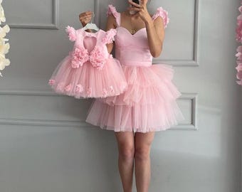 Pink Mom and Me Tutu Dress: Matching Birthday Outfits