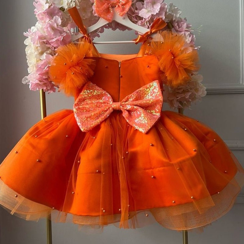 Pink & Orange Baby Dress main image 1
