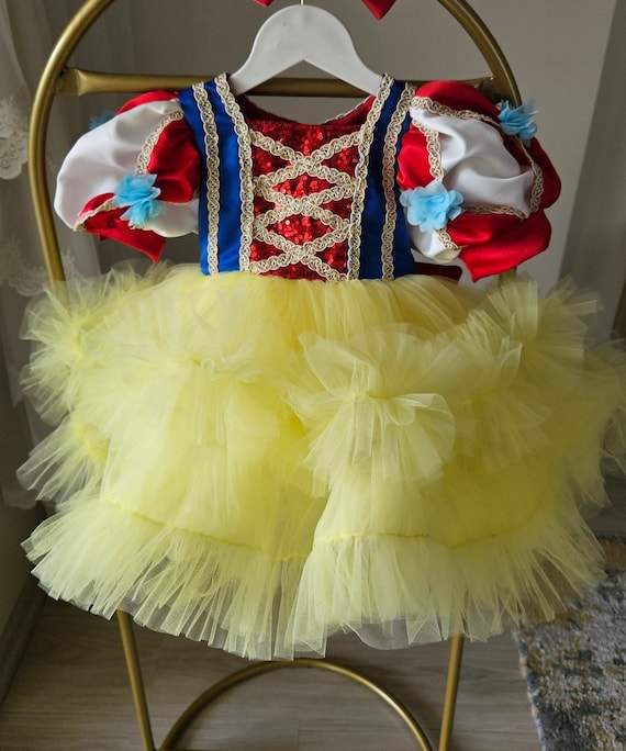 Snow White Inspired Red Tutu Dress - Baby & Toddler Princess Costume,First Birthday Outfit,Toddler Princess Costume