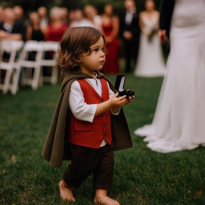 Ring Bearer Costume for Wedding, 1st Birthday Outfit, Toddler Medieval Cosplay Costume, Medieval Dress-Up Outfit for Halloween or Birthday