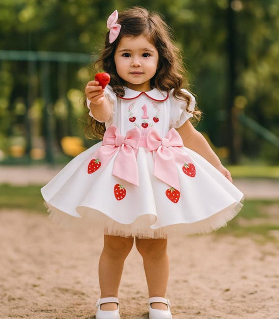 etsy first birthday dress Ivory Puffy Ruffled Baby Dress, First Birthday Dress, Baby Girl Birthday  Dress, Flower Girl Dress With Train, Wedding Baby Dress, Prom Dress