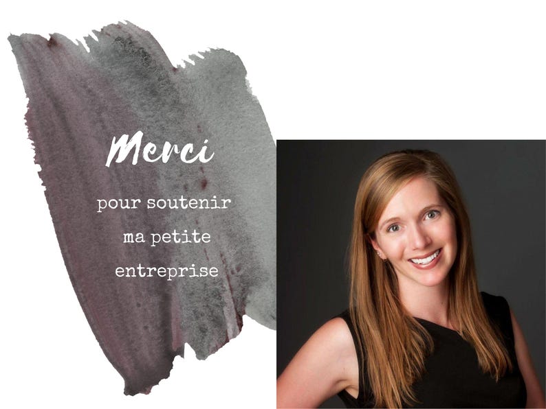 Merci de soutenir ma petite entreprise.  Une photo de la propriétaire, cette dame qui enseigne l'art.