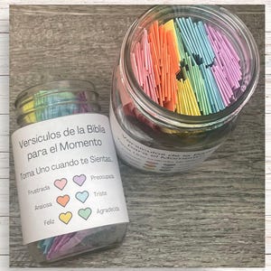 Frasco de versículos bíblicos para imprimir en casa - Cristiano - Descarga instantánea - Imprimible - Sentimiento - Hazlo tú mismo - DIY