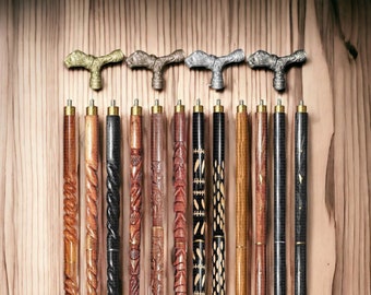 Lion Wooden Designer Handcrafted Oak Elegance: Artisan Wooden Walking Stick Cane