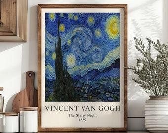 星月夜のプリント、ゴッホのプリント、フィンセント・ファン・ゴッホ