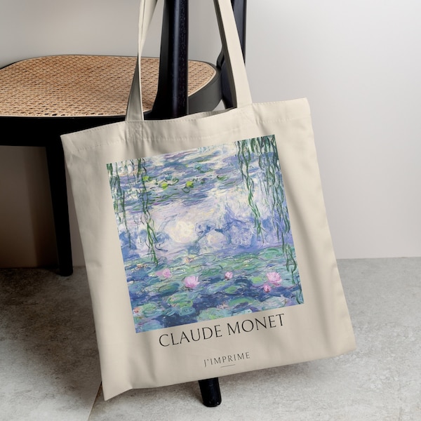 Office Tote Bag Art Claude Monet tote bag work tote bag for women laptop tote bag shopper bag reusable tote branded high end tote bag luxury