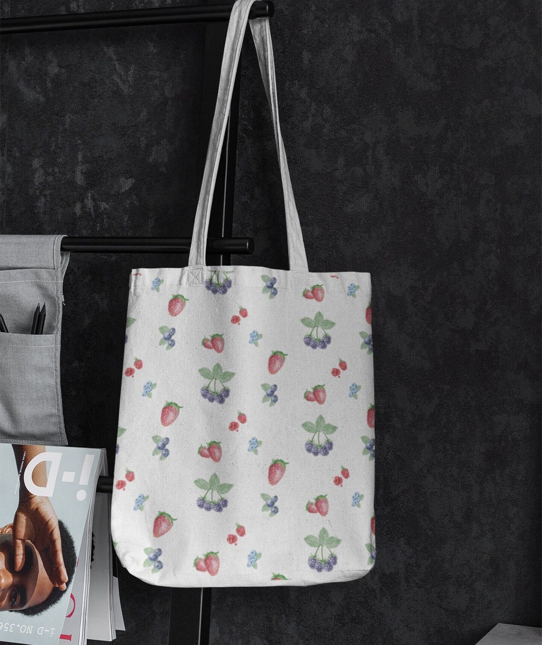 Djerf Avenue Dupe Canvas Tote Bag, Gift for Her, Small Tote Bags for