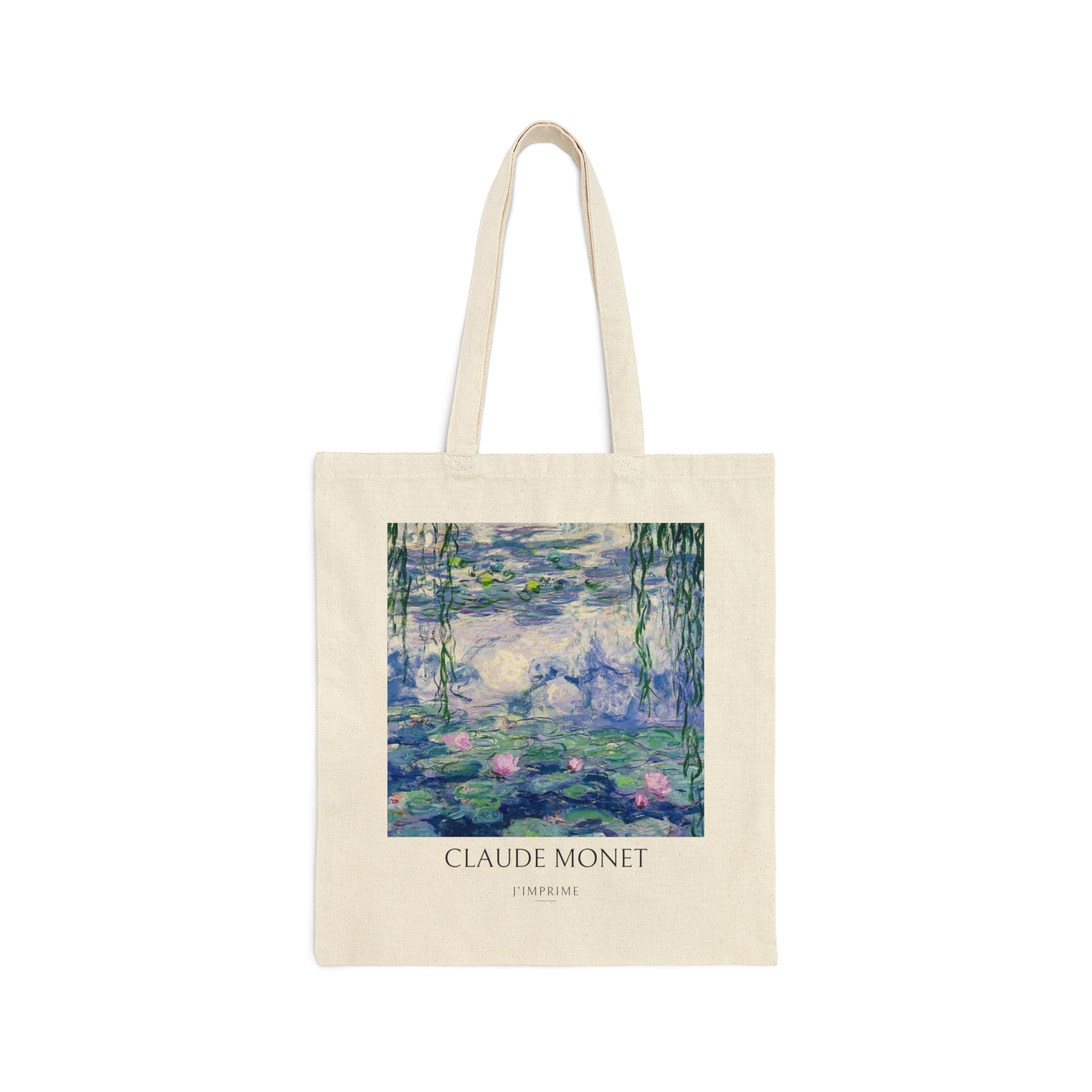 Monet Sunf Tote Bag - Natural Canvas Reusable Shopping Bag, CafePress Design - View #5
