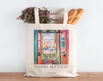 Henri Matisse Tote Bag Artful gift canvasbag laptop totebag painting tote bag aesthetic reusable shopper bag canvas cotton cloth bag