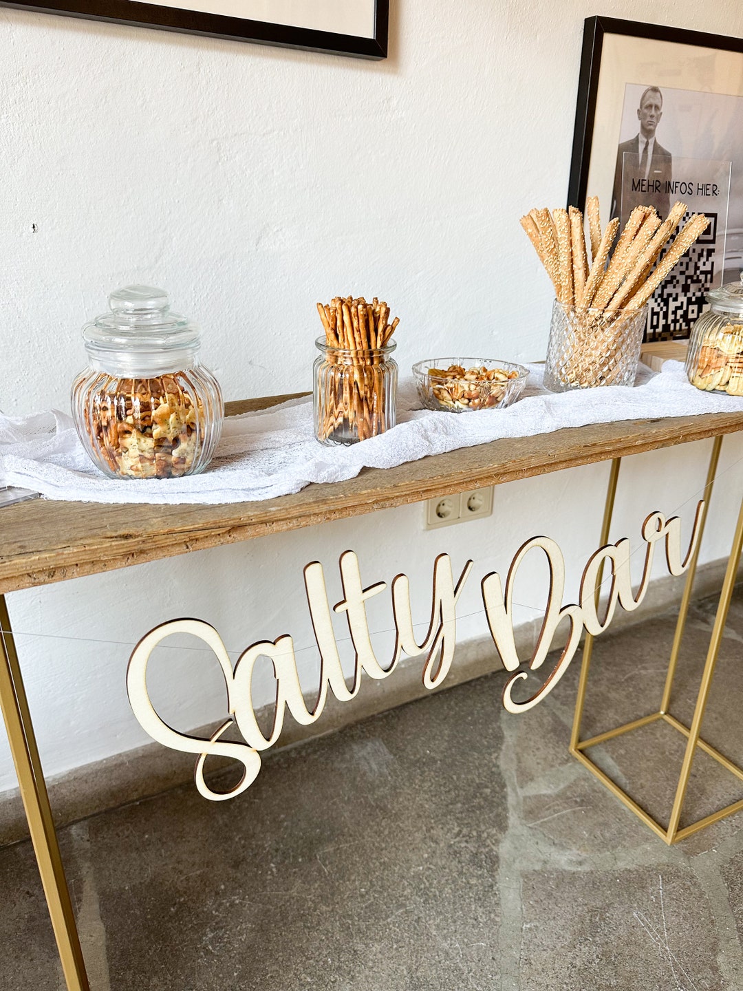 Schriftzug Salty Bar / Hochzeit / Schriftzug aus Holz / Etsy.de