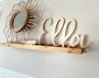 Personalized wooden name plate / personalized lettering / door sign / wooden name / children's room decoration / wall decoration