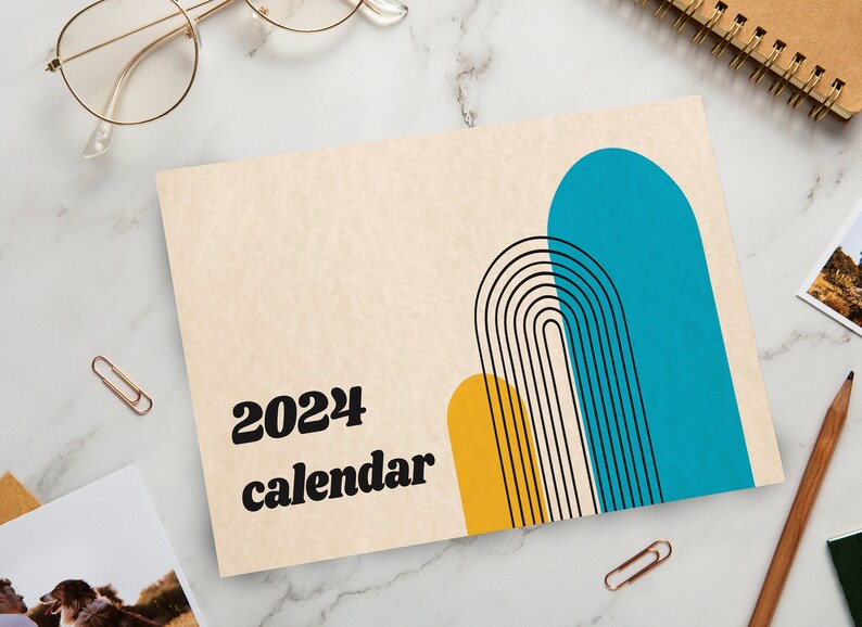 Calendario 2024, Printable 2024 Calendar,2024 Calendar Digital Download ...