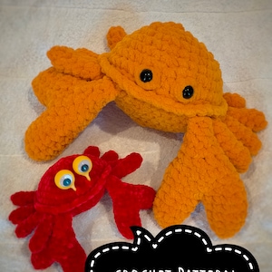 No Sew Crab Crochet PDF Pattern Download Amigurumi