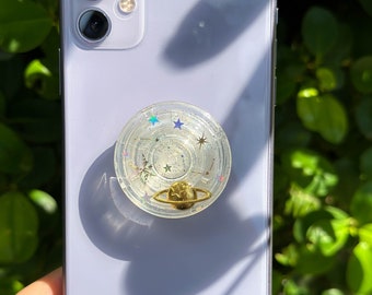 Handmade Moon Space Phone Grip Holder, Star Phone Grip, Cute Planet Phone Grip, Phone Charm, Phone Stand, Magnetic Phone Grip, Phone Holder