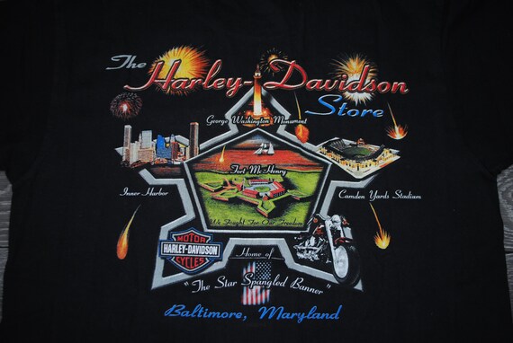 Vintage Harley Davidson 2002 T-shirt Eagle Baltimore