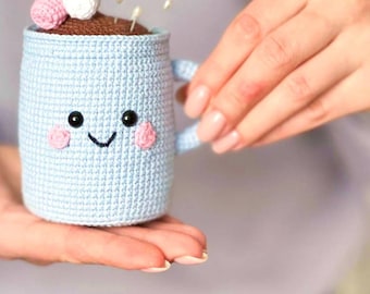 Crochet pattern Pincushion cup