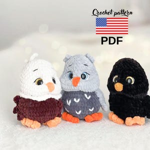 Crochet pattern  little birds  DIY bird crochet Amigurumi bird pattern Crochet animal pattern Handmade crochet birds Amigurumi toys